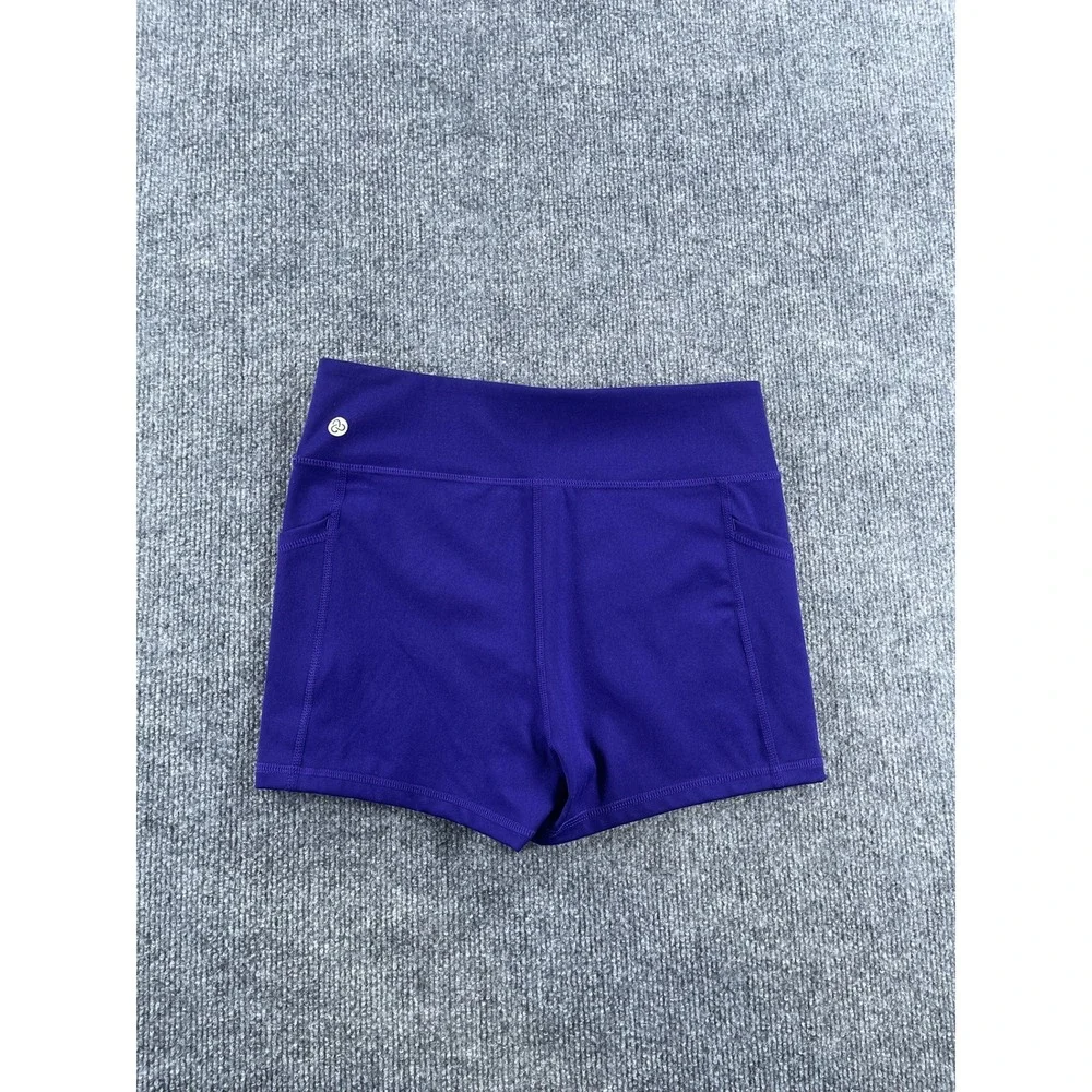 Zella Purple Tennis Dress and Shorts Set Sleeveless Quarter Zip Size Small